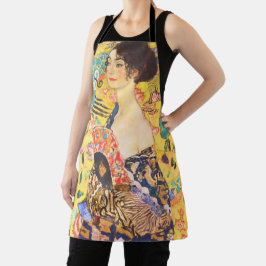 Gustav Klimt Lady with Fan vintage art nouveau