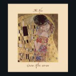 Gustav Klimt O Impressão Poster 1907-08 Beijo<br><div class="desc">O Kiss (original Der Kuss) foi pintado por Gustav Klimt, durante o seu "período de ouro", e é provavelmente o seu trabalho mais famoso. Ele retrata um casal, em vários tons de ouro e símbolos, compartilhando um beijo contra o fundo de bronze. A confusão de ouro compartilhada e o fundo...</div>