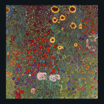Gustav Klimt Poster ~ Jardim Flor<br><div class="desc">Um pintor simbolista austríaco,  1862-1918,  com um display de flores silvestres.</div>