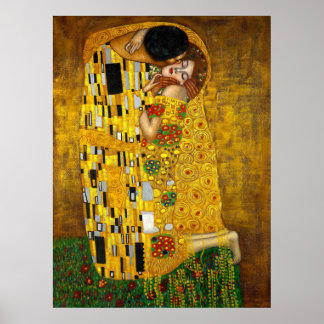 Gustav Klimt Poster - O Beijo