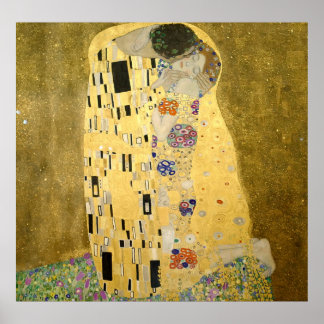 Gustav Klimt Poster - O Beijo