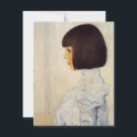 Gustav Klimt Retrato dos Convites Helene Klimt<br><div class="desc">Gustav Klimt Retrato dos convites de Helene Klimt. Pintura a óleo em cartão de 1898. Um retrato evocativo da filha de Klimt Helene,  realizado durante o período de ouro do artista. Um presente de excelente para fãs de Klimt,  simbolismo austríaco e Art Nouveau.</div>