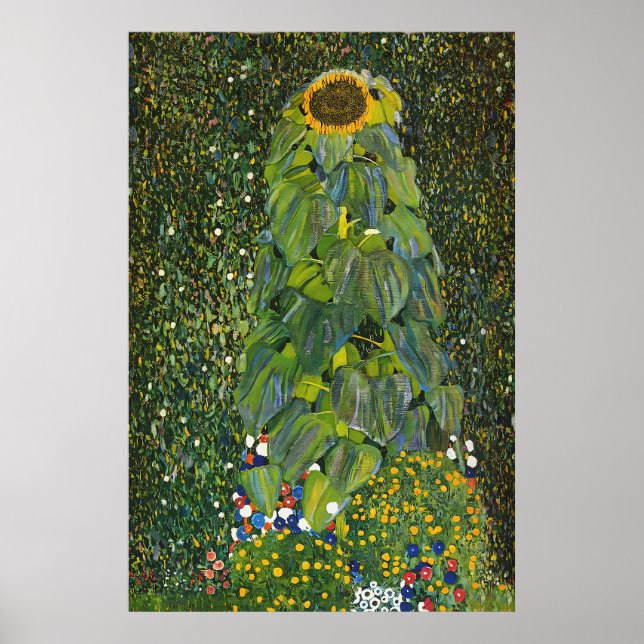 Gustav Klimt Sunflower Poster (Frente)