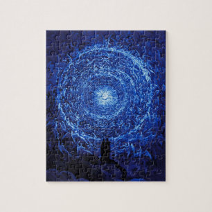 Gustave Dore o quebra-cabeça (azul) do rosa branc