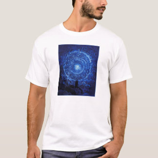 Gustave Dore o t-shirt (azul) do rosa branco