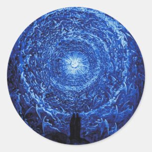 Gustave Dore Os Adesivos Rosa Branca (azul)