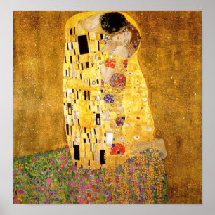 Gustavo Klimt o poster do beijo
