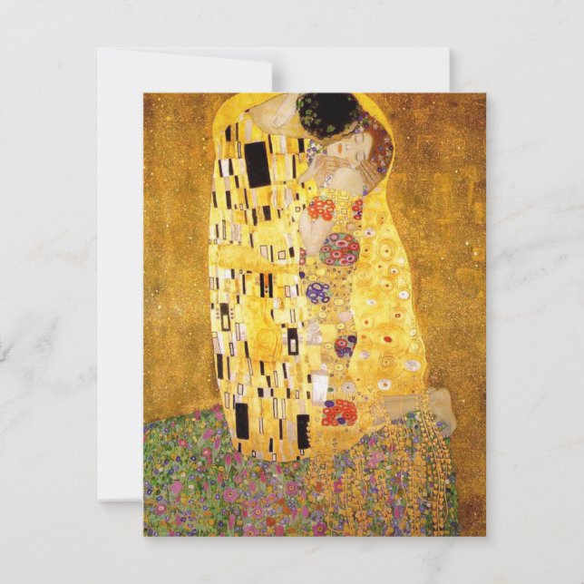 Gustavo Klimt os convites do beijo (Frente)