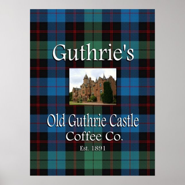Guthrie Old Guthrie Castle Coffee Co. Poster (Frente)
