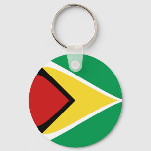 Guyana Fisheye Flag Chaveiro