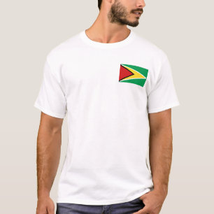 Guyana Flag e Map T-Shirt