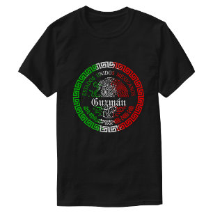 Guzmán Sobrenome México camisa Homens