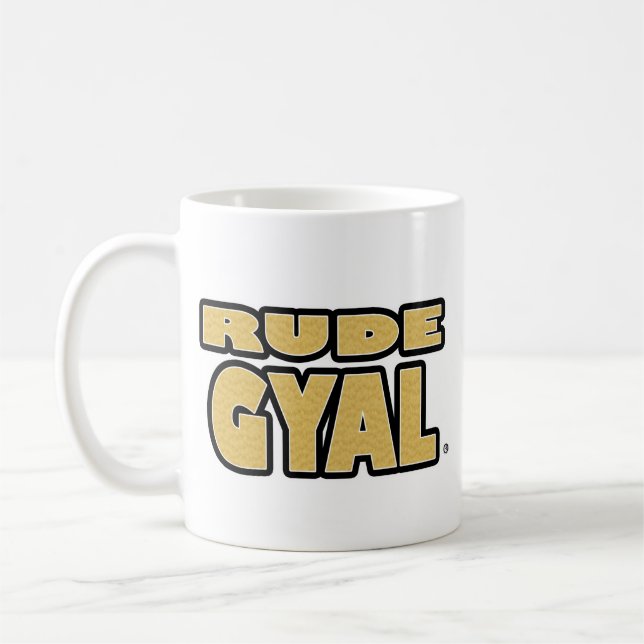 Gyal rude, canecas do algum-estilo das Ouro-Letras (Esquerda)