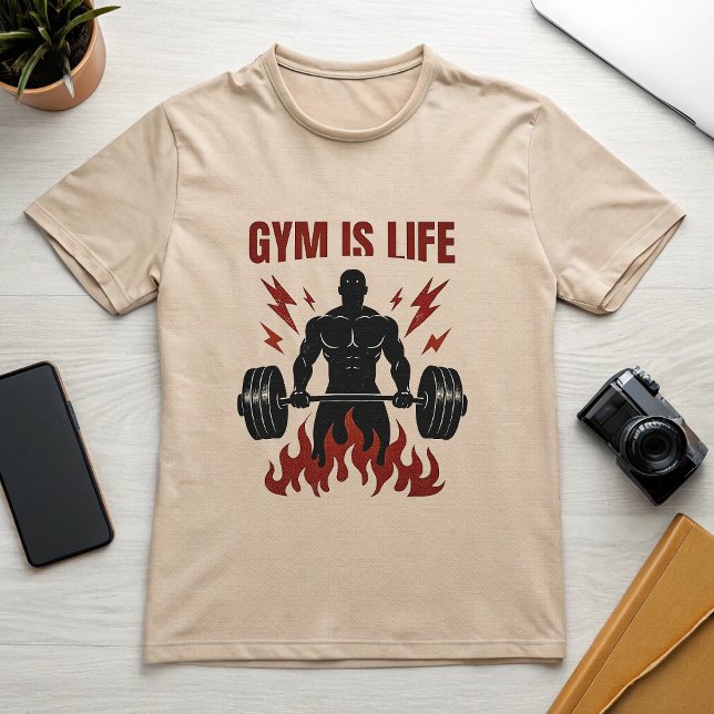 Gym É A Salva De Vida Alfa Camisa Motivacional Alp (Criador carregado)