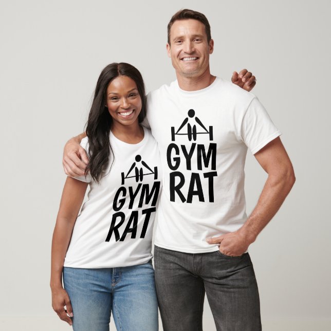 GYM RAT, T-shirts engraçadas e Camisetas de elevaç (Unissex)