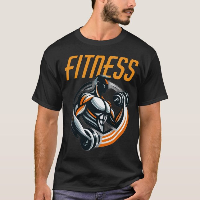 gym t-shirt fitness motivation workout inspiration (Frente)