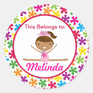 Gymnast da Estrela Brilhante de volta ao adesivo e