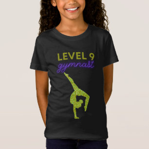 Gymnast Nível 9 indo para camiseta Dourada