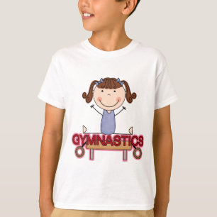 GYMNASTICS - Brunette Girl divide Camisetas e pres