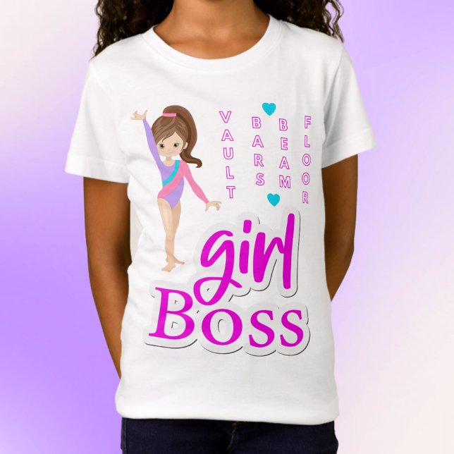 Gymnastics Girl Boss T-Shirt (Criador carregado)