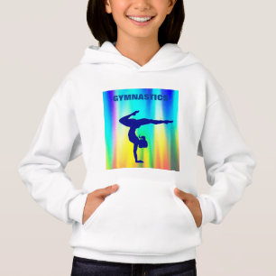 Gymnastics pullover hoodie/dois lados.