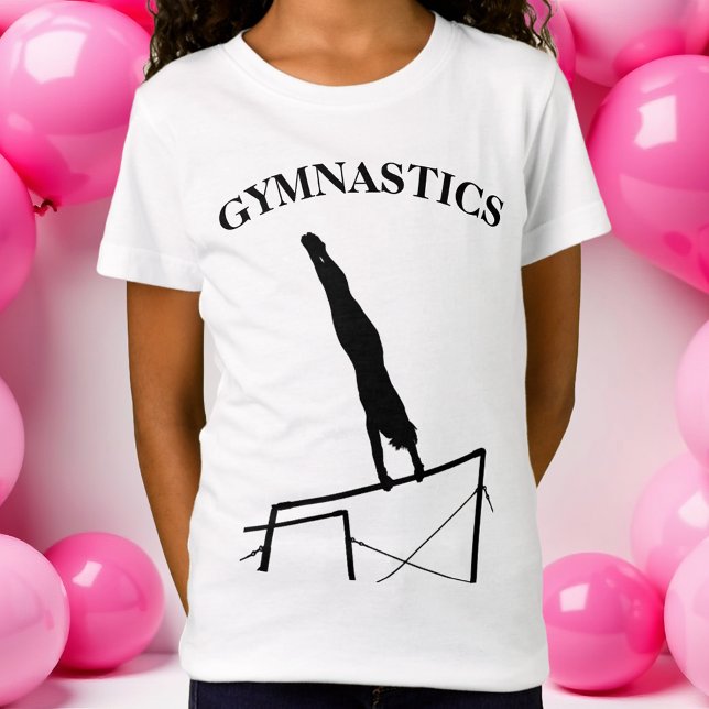 Gymnastics T-Shirt Uneven Bar Giant w/ Name (Gymnastics T-Shirt )