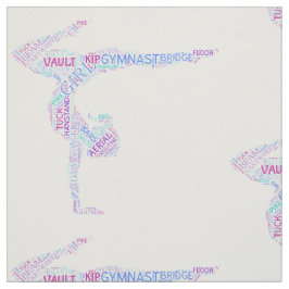 Gymnastics Word Art Versão 4 Tecido