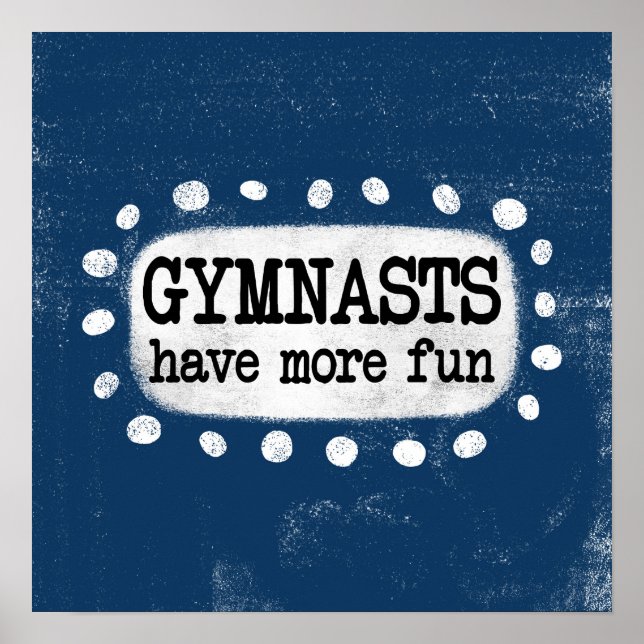 Gymnasts têm mais diversão na Poster Wall Art (Frente)