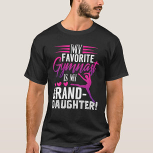 Gymnética bonita vovó de camisa ginasta vovó prese