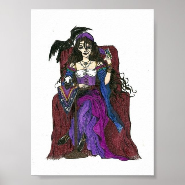 Gypsy Fortune Teller e Crow Poster (Frente)
