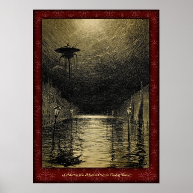 H G Guerra do Mundo dos Mundos Poster 3 (Frente)