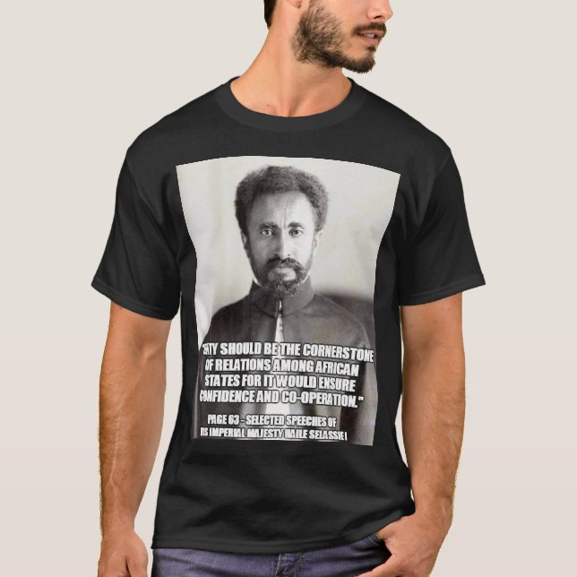 H M S SELASSIE T-Shirt básico escuro (Frente)