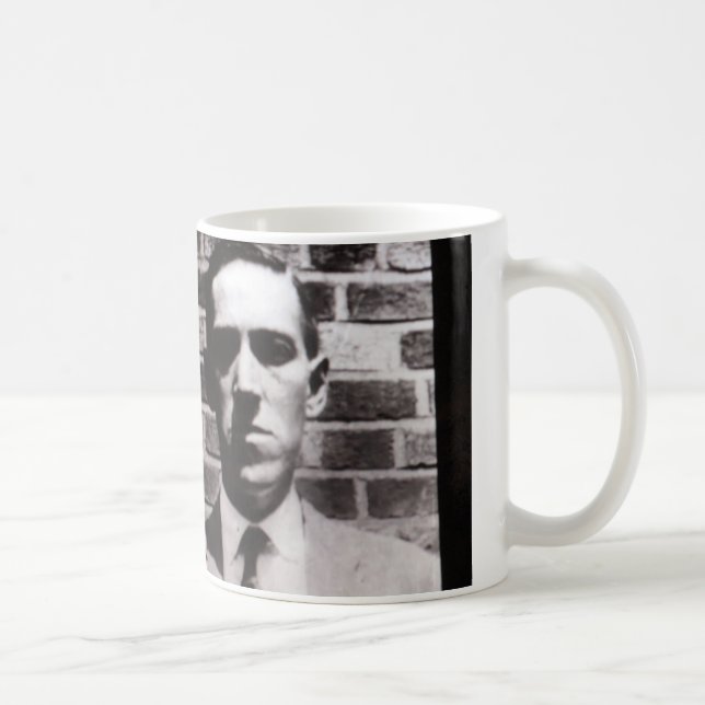 H.P. Caneca do retrato de Lovecraft (Direita)
