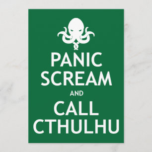 H.P. Convites de festas de Lovecraft - Chame Cthul