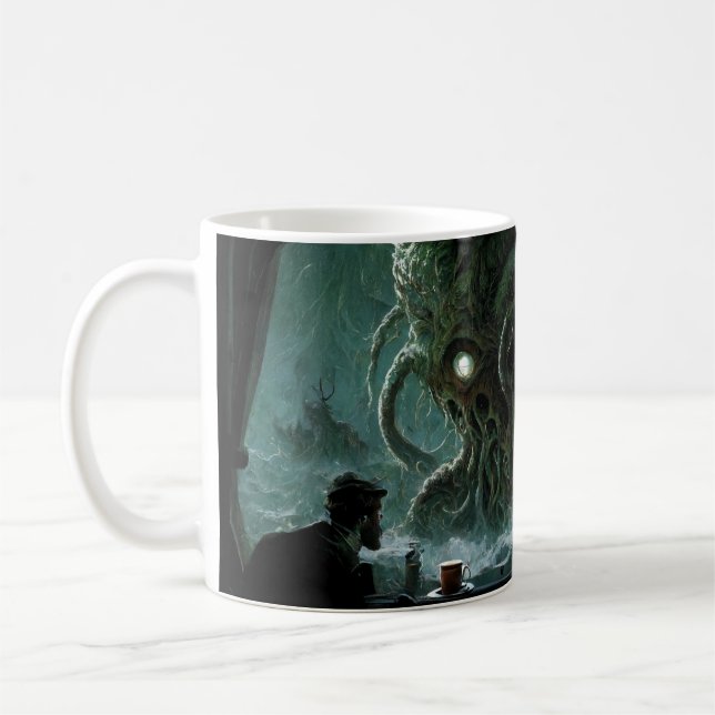 H.P. Lovecraft caquote caneca (Esquerda)