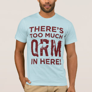 Há demasiados QRM aqui no t-shirt