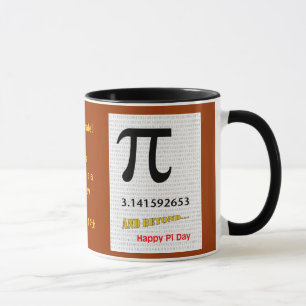 Há Pi dia um 14 de março feliz, caneca