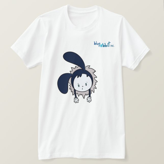 Há um coelho em minha camisa (Frente do Design)