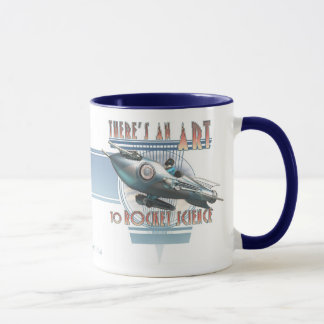 Há uma arte à caneca da astronáutica