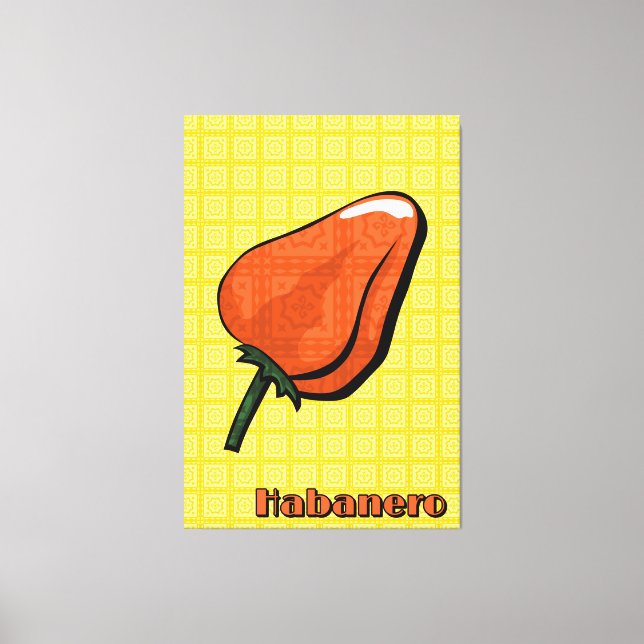 Habanero Chili Pepper Canvas Art (Frente)