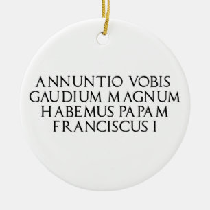 Habemus Papum Enfeites de natal