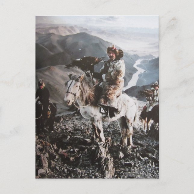 Habitantes de kazajastão de Mongolei- cartão (Frente)