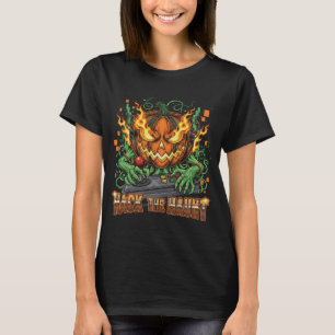 Hack The Haunt Halloween Gamer T-Shirt Cyberpunk