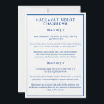 Hadlakat Nerot Chanukah Hebraico - Placas de Guia<br><div class="desc">Estas cartas contêm as bençãos de Hadlakat Nerot Chanukah, as três bençãos de Chanucá, escritas em hebraico, hebraico romantizado e inglês. Texto azul escuro sobre fundo branco gravatas as cartas para o tema da estação. Você pode editar o texto conforme necessário. Para obter suprimentos mais úteis do Chanucá, visite minha...</div>