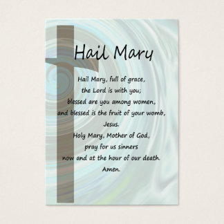 Hail Mary & Nicene Creed Pocket - Cartão de oração