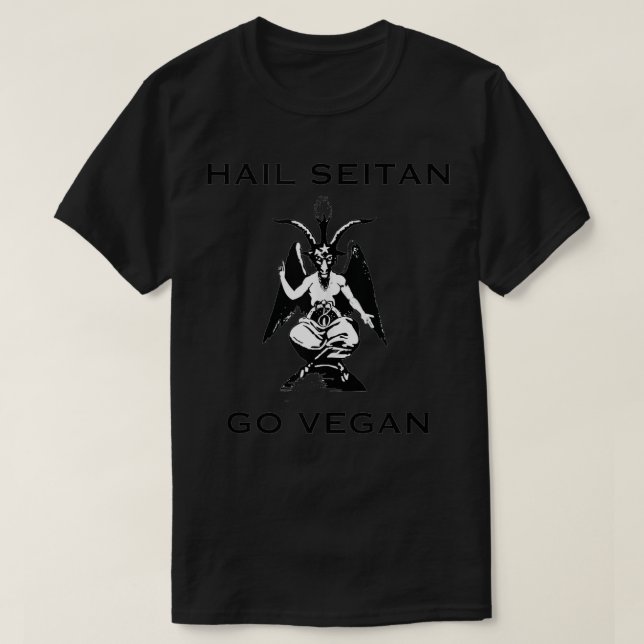 Hail Seitan Baphomet Vegan Design Tank Top (Frente do Design)