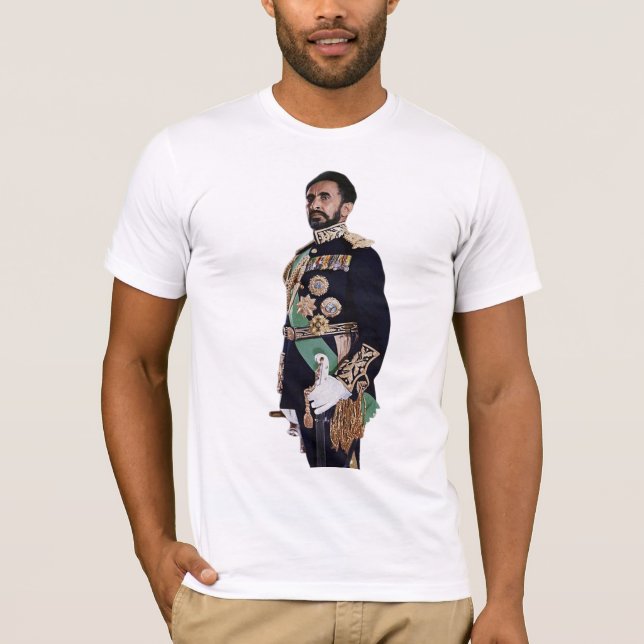 Haile Selassie Em Camiseta De Cheio (Frente)