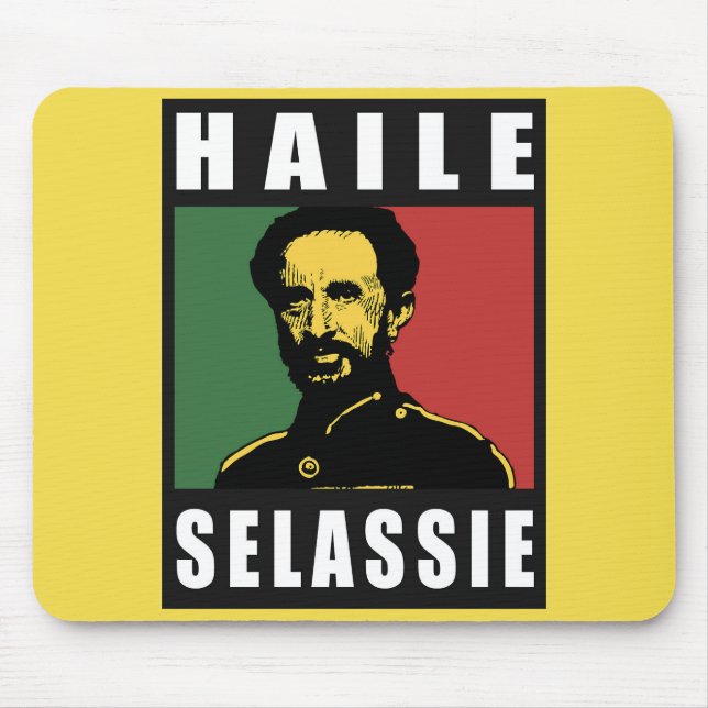 Haile Selassie Emperor - Reggae - Rasta Mousepad (Frente)