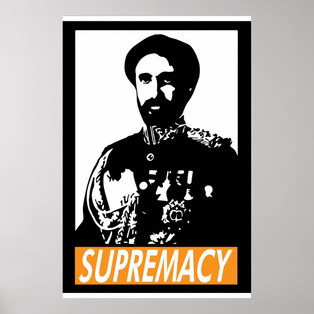 Haile Selassie I SUPREMACY Poster (Frente)
