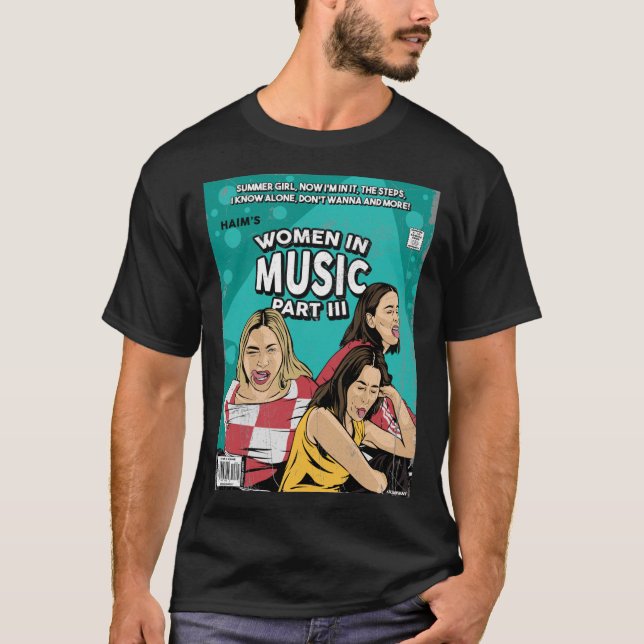 HAIM&x27;s Women In Music Pt. T-Shirt Clássico III (Frente)